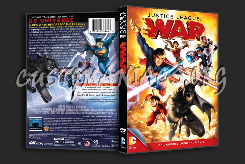 Justice League War dvd cover
