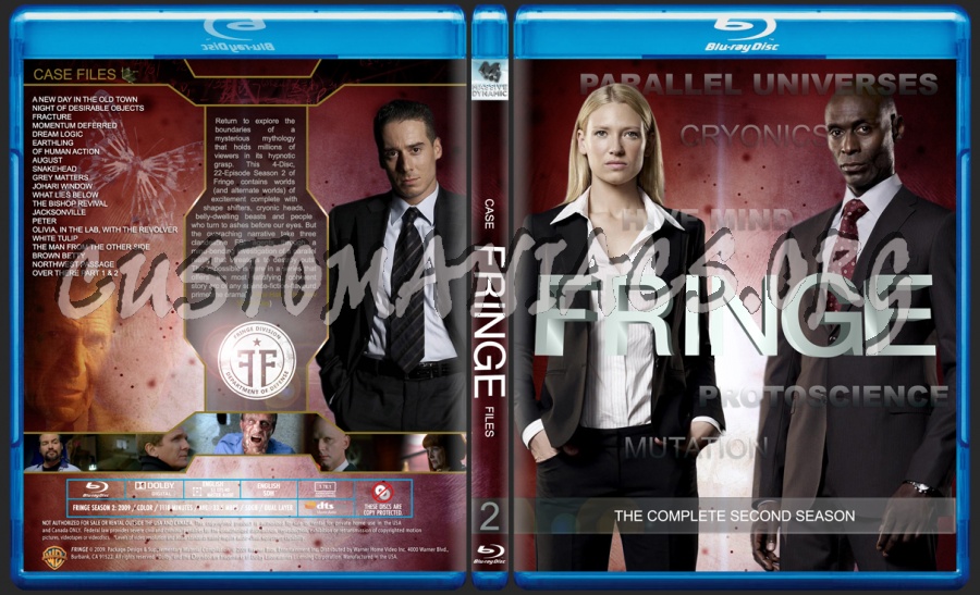 Fringe Season 2 blu-ray cover