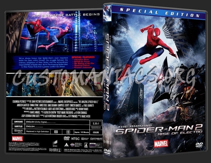 The Amazing Spider-man 2 dvd cover