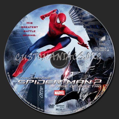 The Amazing Spider-man 2 dvd label