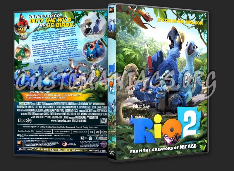 Rio 2 (2014) dvd cover