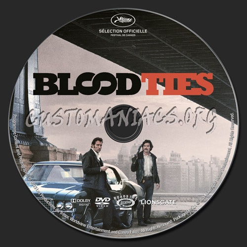 Blood Ties dvd label