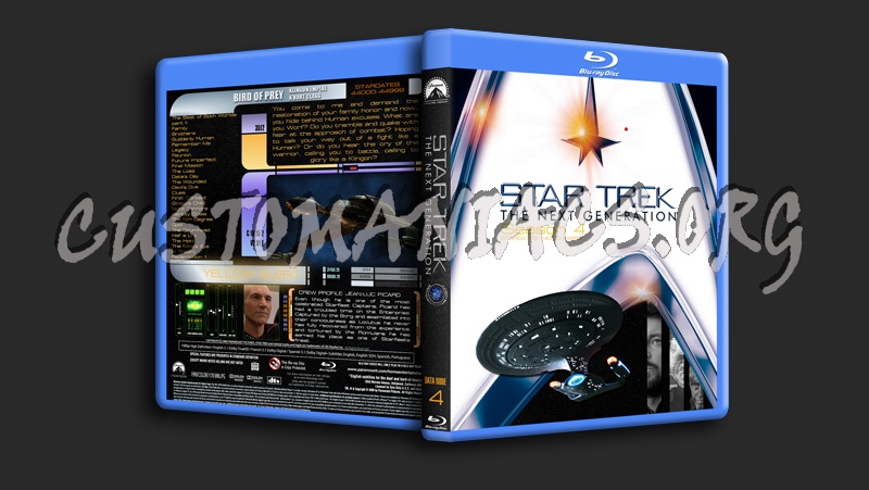 Star Trek the Next Generation Season 4 blu-ray cover