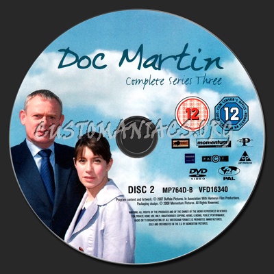 Doc Martin: Series 3 dvd label