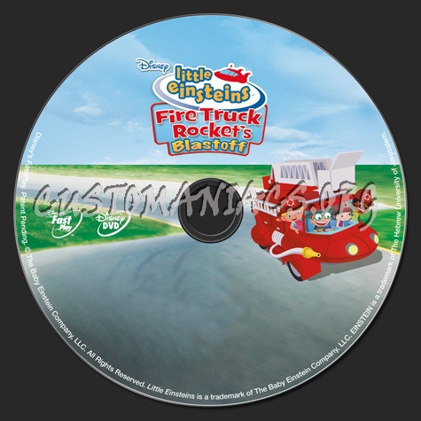 Little Einsteins Fire Truck Rocket's Blastoff dvd label