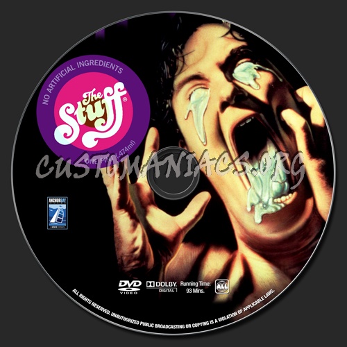 The Stuff dvd label