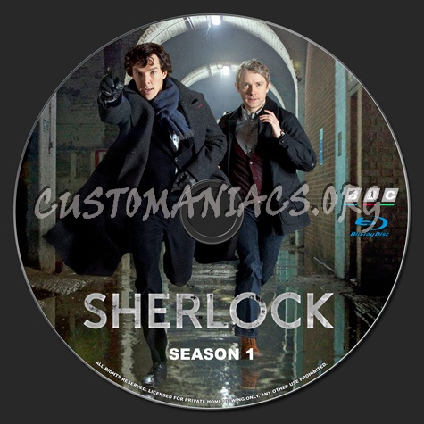 Sherlock Season 1 blu-ray label