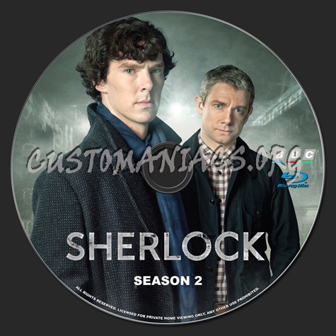 Sherlock Season 2 blu-ray label