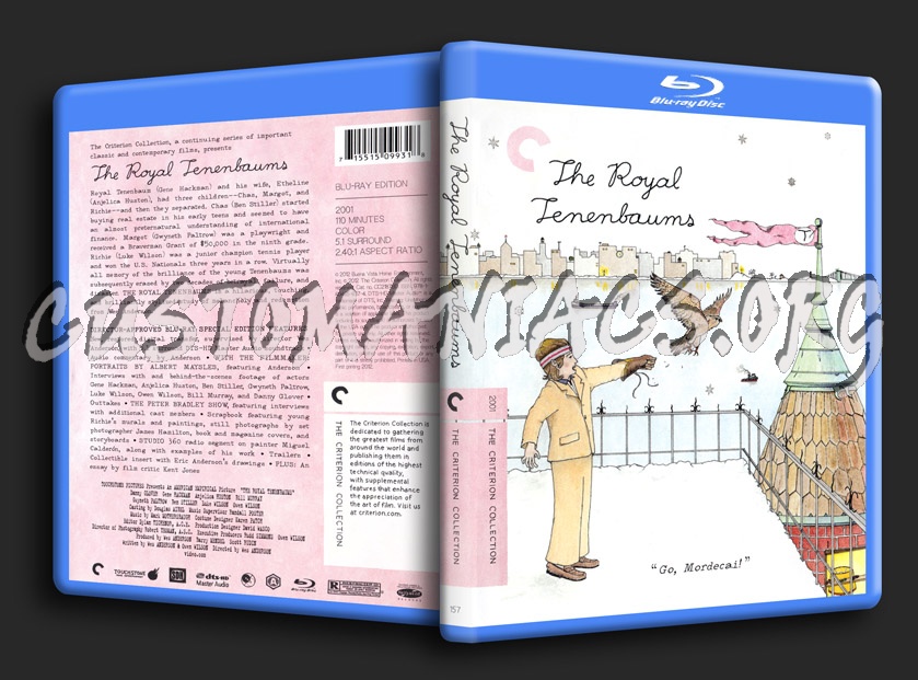 157 - The Royal Tenenbaums blu-ray cover