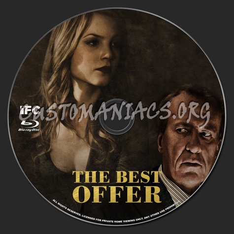 The Best Offer blu-ray label