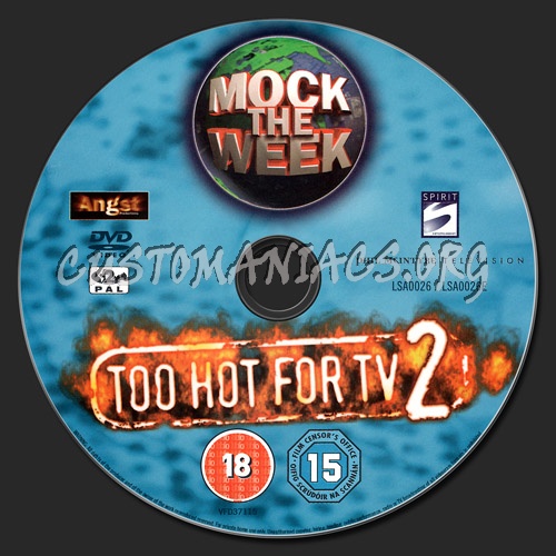 Mock the Week - Too Hot For TV 2 dvd label