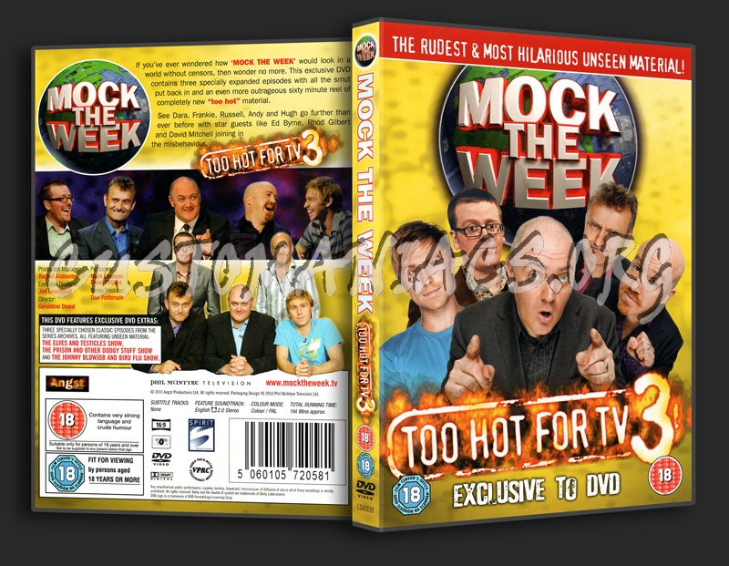 Mock the Week - Too Hot For TV 3 dvd cover