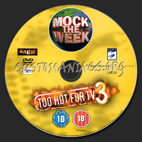 Mock the Week - Too Hot For TV 3 dvd label