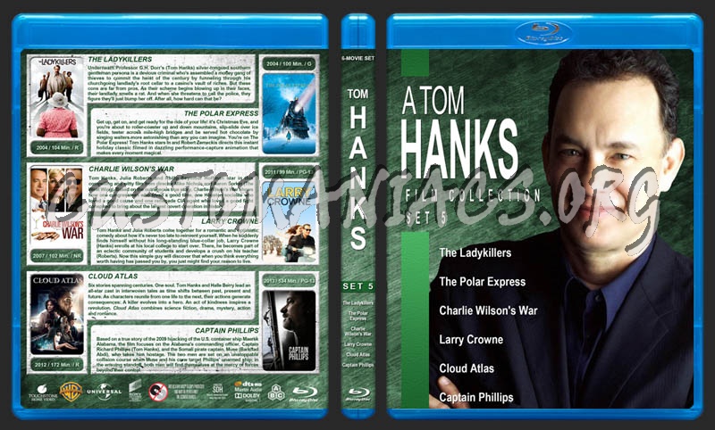 Tom Hanks Film Collection - Set 5 blu-ray cover