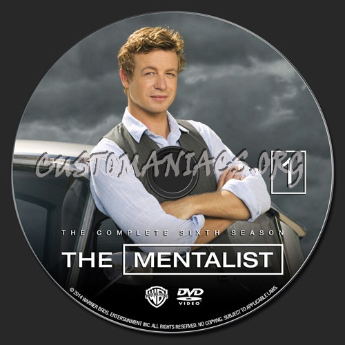 The Mentalist Season 6 dvd label