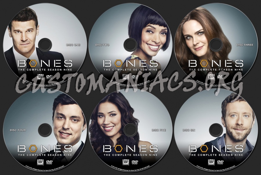 Bones Season 9 dvd label