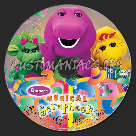 Barney's Musical Scrapbook dvd label