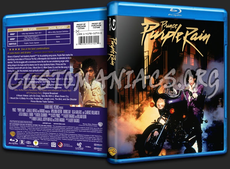 Purple Rain blu-ray cover