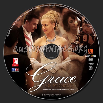 Grace of Monaco dvd label