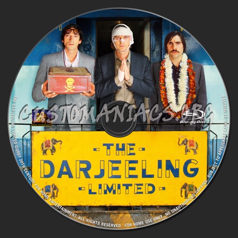 The Darjeeling Limited blu-ray label