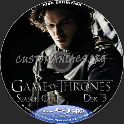 Game Of Thrones Season 1 blu-ray label