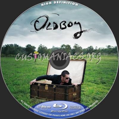 Oldboy (2013) blu-ray label