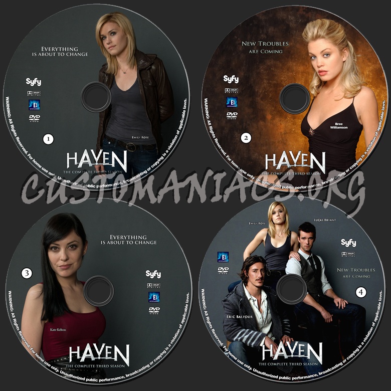 Haven - Season 3 dvd label