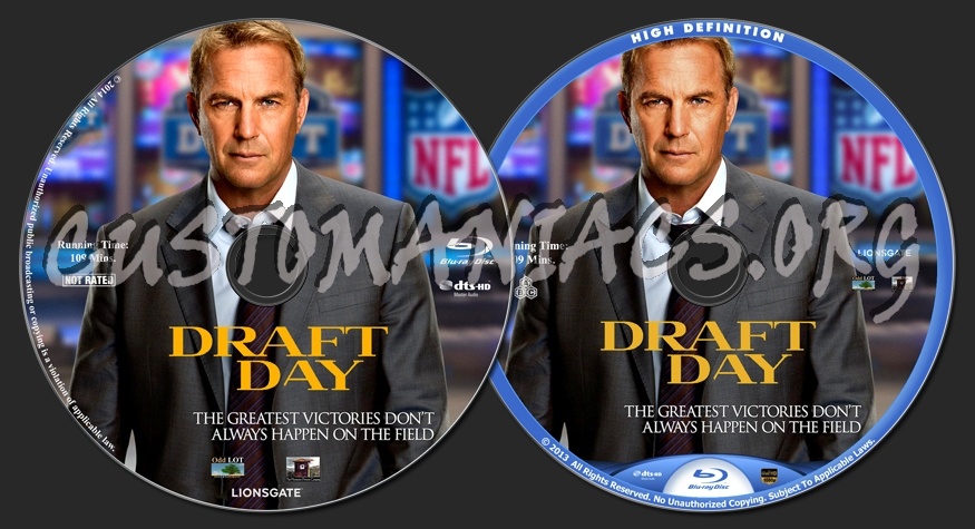 Draft day (2014) blu-ray label