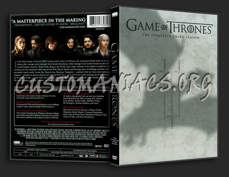 Game of Thrones - Season 3 dvd cover