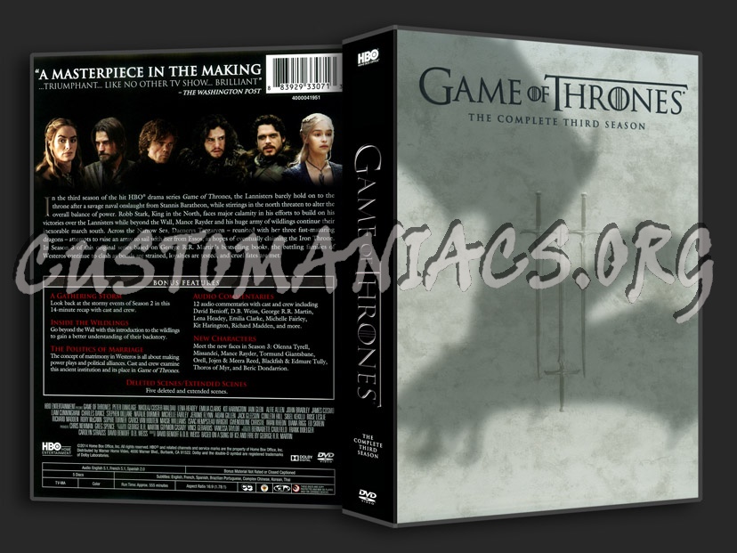 Game of Thrones - Season 3 dvd cover