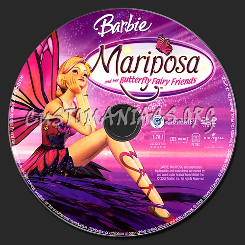 Barbie Mariposa and Her Butterfly Friends dvd label