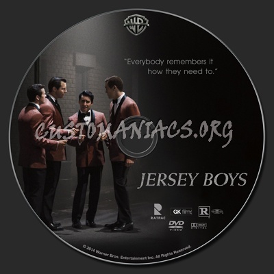 Jersey Boys dvd label