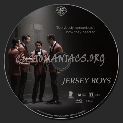 Jersey Boys blu-ray label