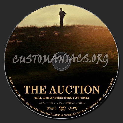 The Auction dvd label