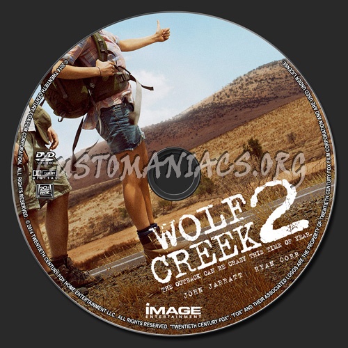 Wolf Creek 2 dvd label