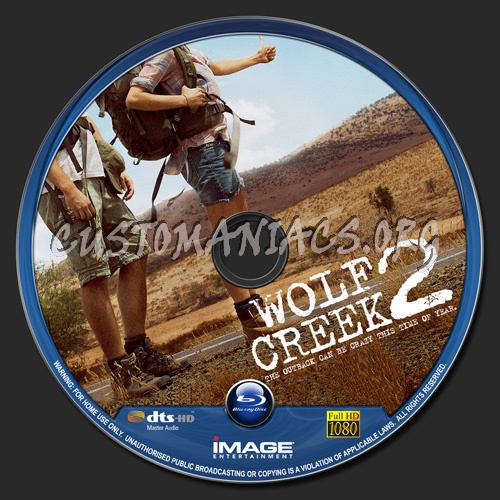 Wolf Creek 2 blu-ray label