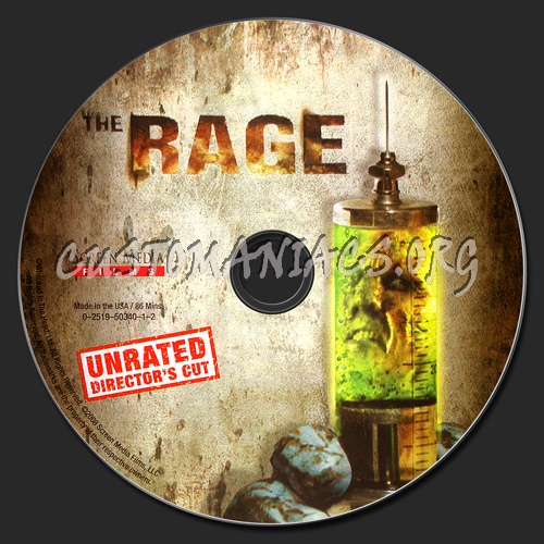 The Rage dvd label