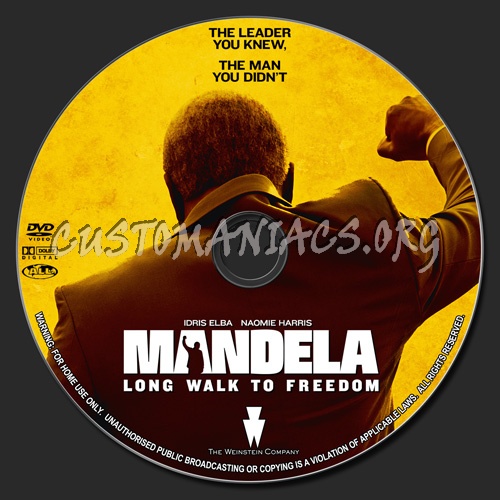 Mandela - Long Walk To Freedom dvd label