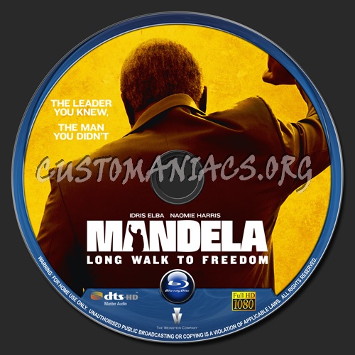 Mandela - Long Walk To Freedom blu-ray label