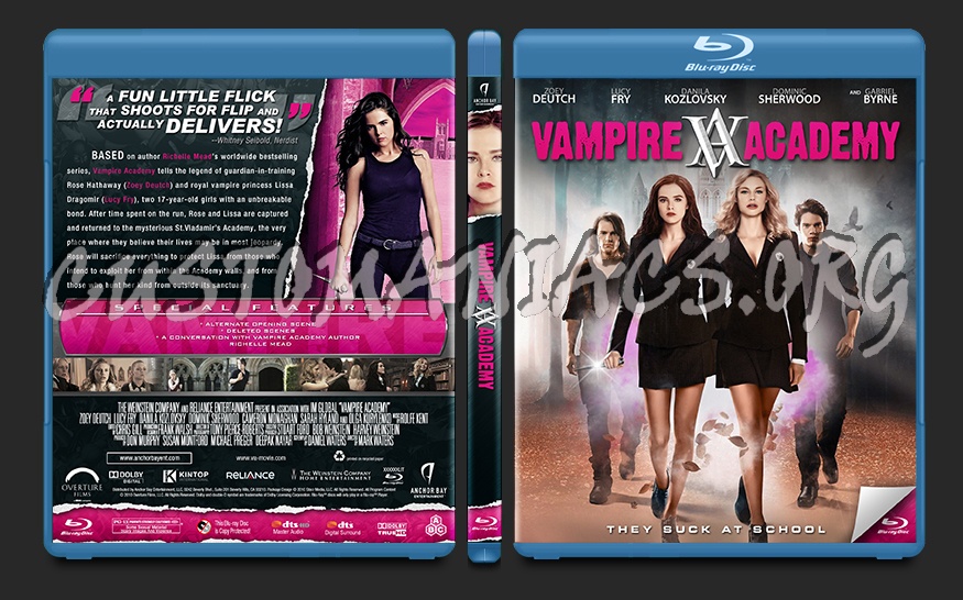 Vampire Academy blu-ray cover