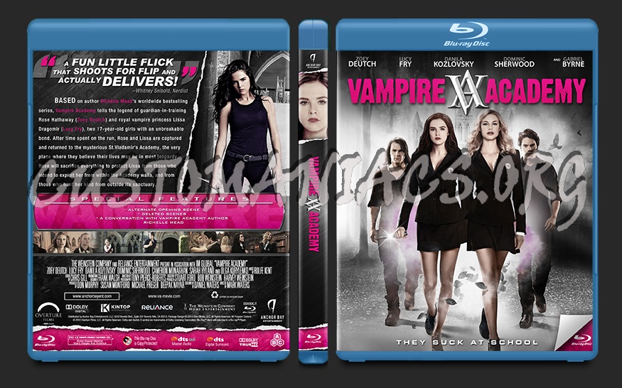 Vampire Academy blu-ray cover