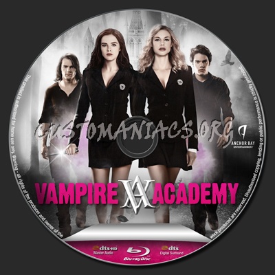 Vampire Academy blu-ray label