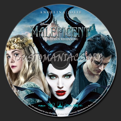 Maleficent blu-ray label