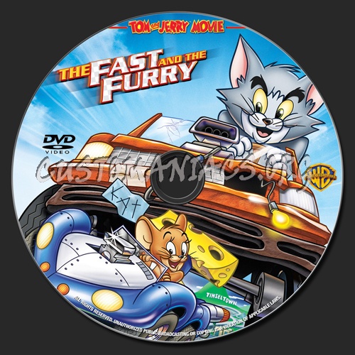 Tom and Jerry The Fast and the Furry dvd label