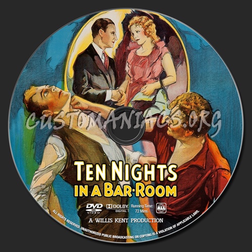 Ten Nights in a Barroom (1931) dvd label