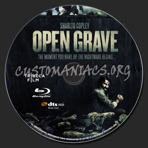 Open Grave (2013) blu-ray label