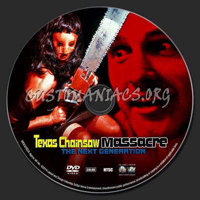 Texas Chainsaw Massacre - The Next Generation dvd label