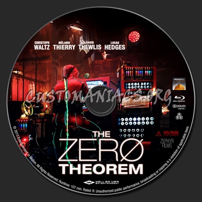 The Zero Theorem blu-ray label