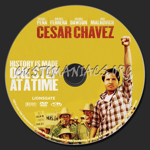 Cesar Chavez dvd label