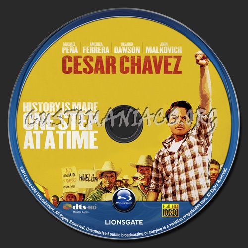 Cesar Chavez blu-ray label
